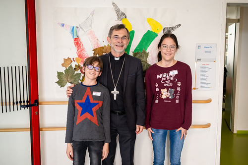 Schulbesuch Blaue Schule / Erzdiözese Wien/ Schönlaub, Stephan Schönlaub Schulbesuch Blaue Schule