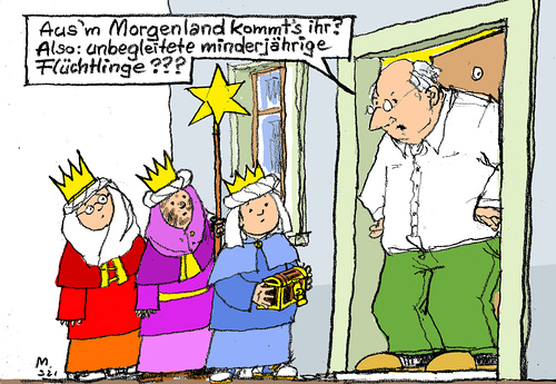 Zeichnung C + M + B
